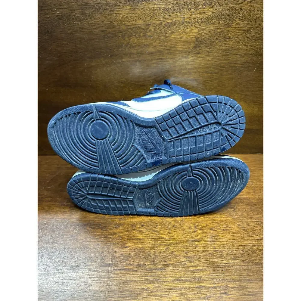 Nike Dunk High Navy Sneaker Shoe Unisex 6.5Y Athletic Retro Basketball Youth